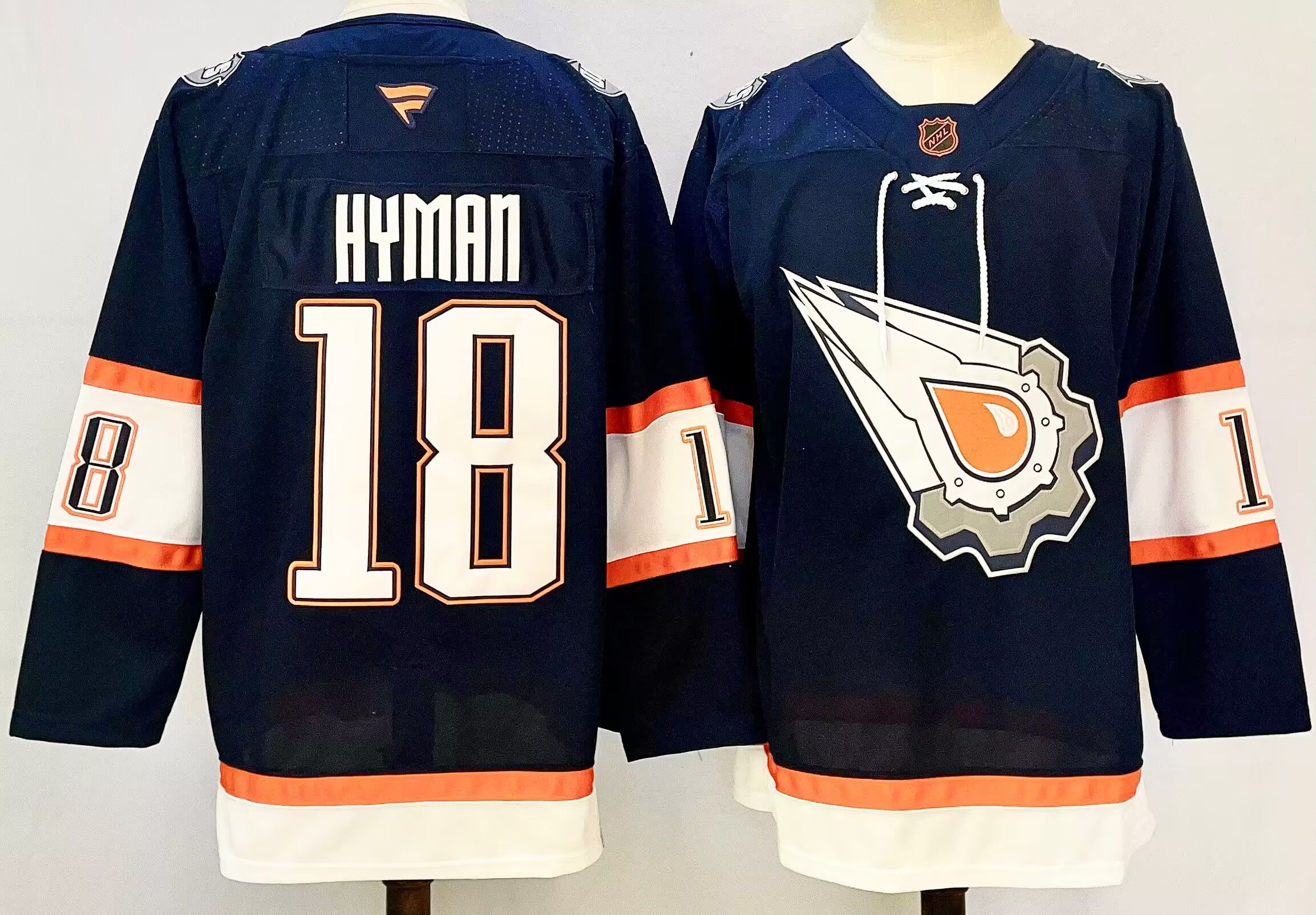 Men Edmonton Oilers #18 Hyman Drak Blue 2025 Home Premier Player NHL Jersey